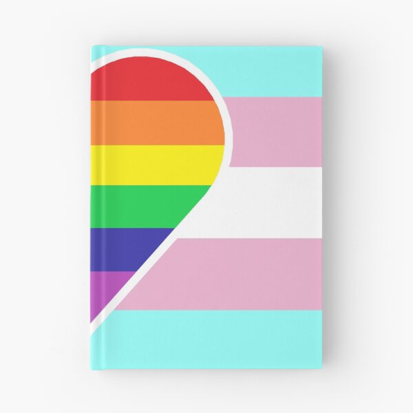 Artikelvorschau, Transgender Pride Flag mit homosexuellem / schwulem / Regenbogenherz entworfen und verkauft von DisneyFanatic23.