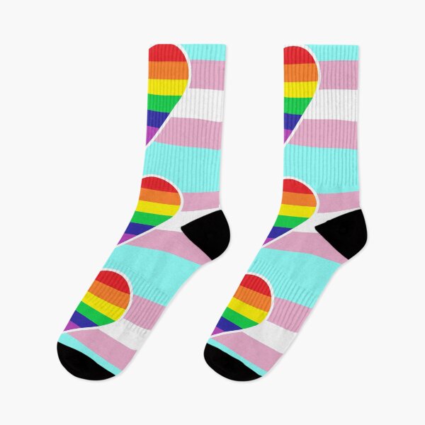 Item preview, Transgender Pride Flag with Homosexual/Gay/Rainbow Heart designed and sold by DisneyFanatic23.