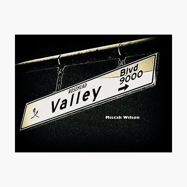 Item preview, Valley Boulevard, Rosemead, CA by Mistah Wilson designed and sold by The Street Sign Store.