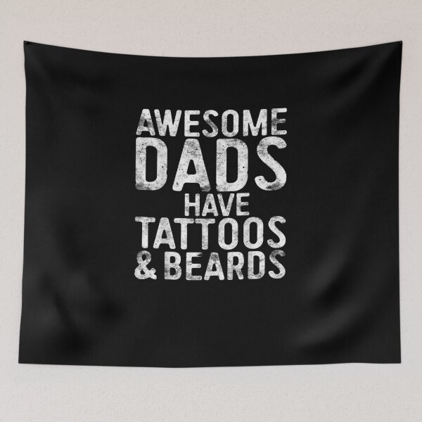 Item preview, Awesome Dads Have Tattoos And Beards Father's Day designed and sold by Bethany0079.