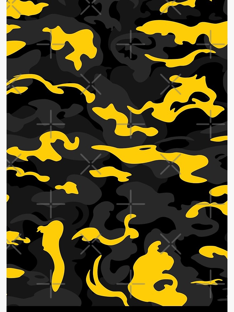 Camo Style - Black and Yellow Camouflage Spiral Notebook for Sale by  rclwow