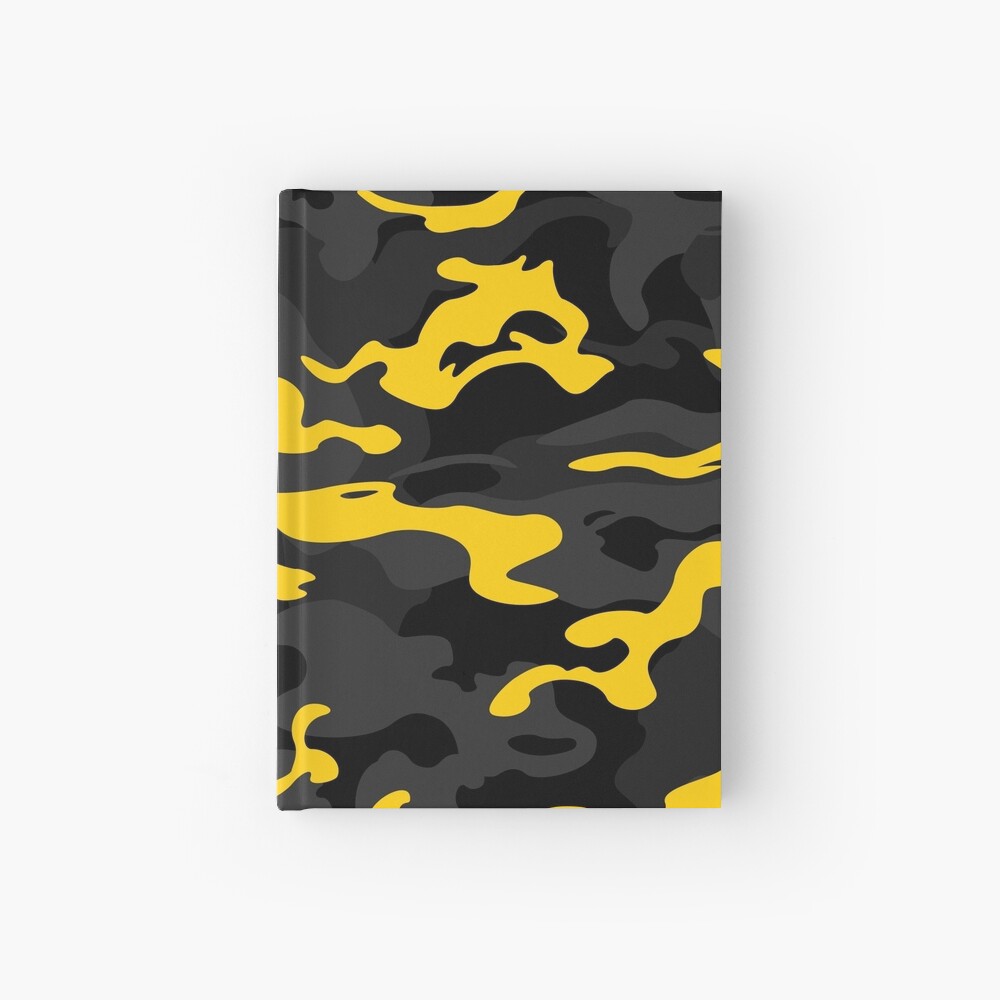 Camo Style - Black and Yellow Camouflage Hardcover Journal for Sale by  rclwow