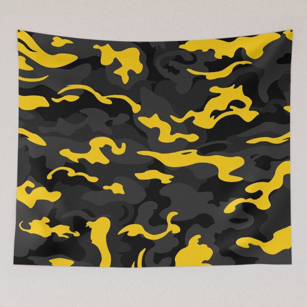 Item preview, Camo Style - Black and Yellow Camouflage designed and sold by rclwow.
