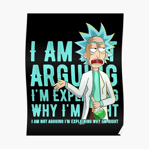 Rick And Morty Quotes Mr Meeseeks Posters | Redbubble