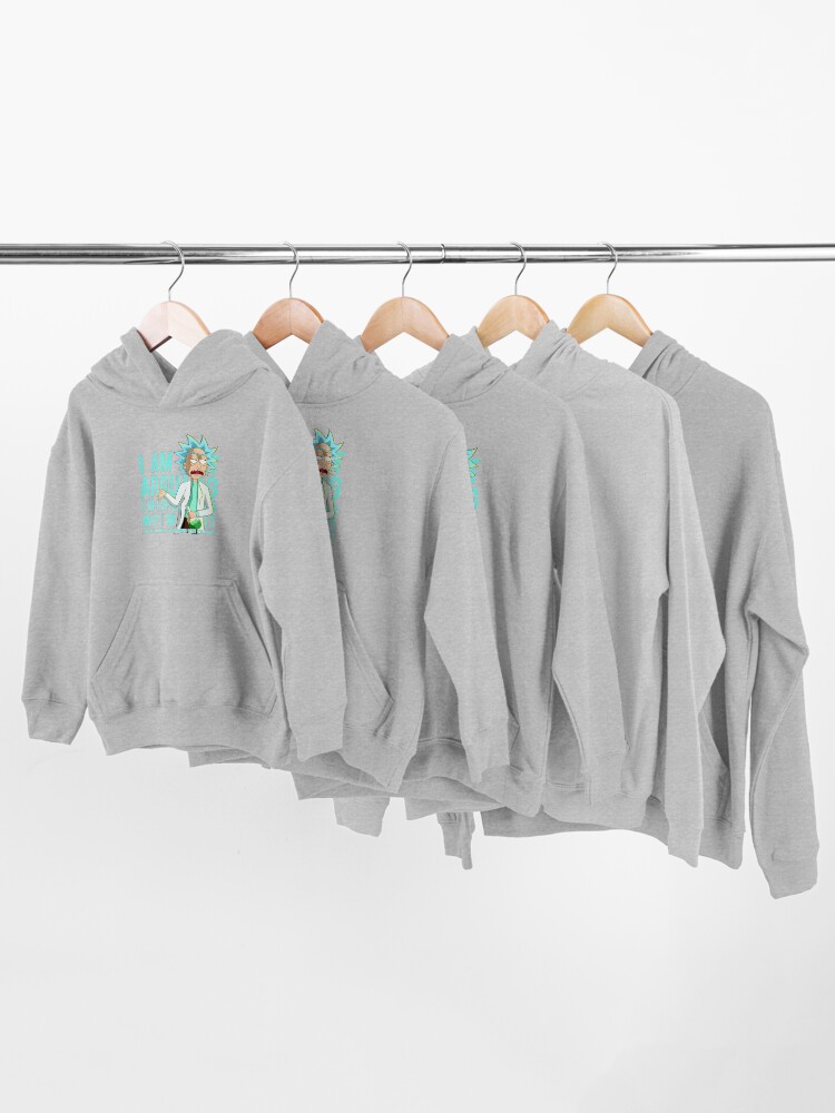 Alternate view of i'm not arguing im just explaining why i'm right rick and morty Kids Pullover Hoodie