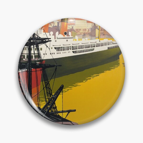Item preview, PLM Marseille vintage travel poster designed and sold by stickart-marek.