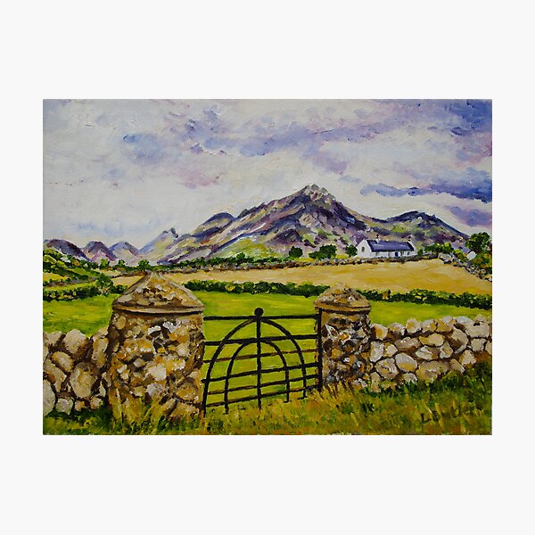 "Beneath Slieve Binnian, Mountains of Mourne, County Down." Photographic Print