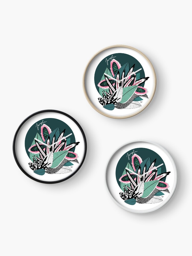 Thumbnail 3 of 4, Clock, Jungle designed and sold by Ceciledo.