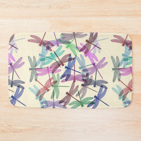 Item preview, Pink Green Lilac and Blue Summer Dragonfly Nature Pattern designed and sold by simpsonvisuals.