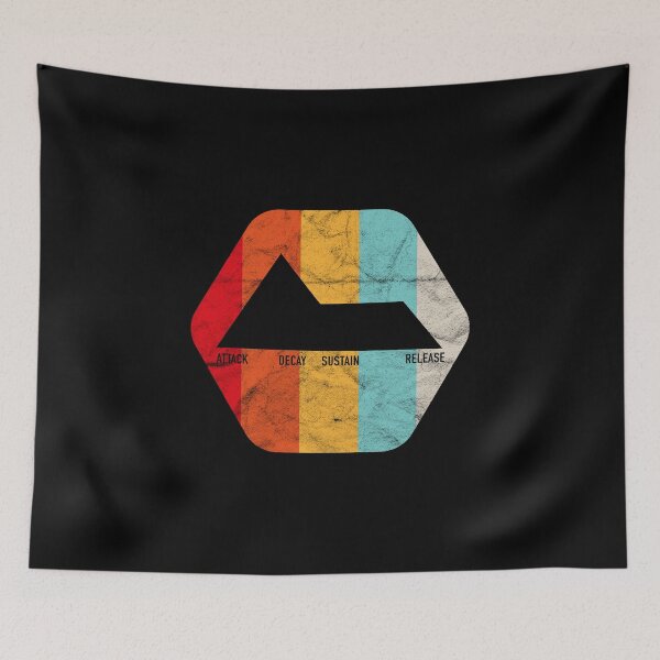 Item preview, Analog Synth ADSR Envelope Producer Vintage Studio Gear Nerd design designed and sold by A-Fashion.
