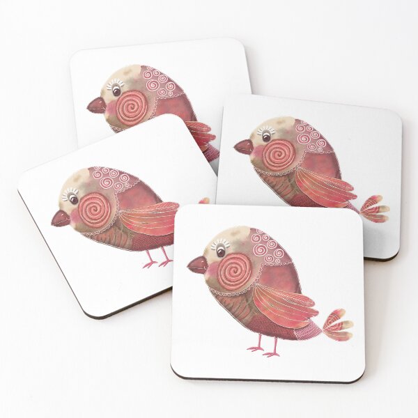Item preview, "Miss Birdie" | Cute Bird Character designed and sold by LiseHoltArt.