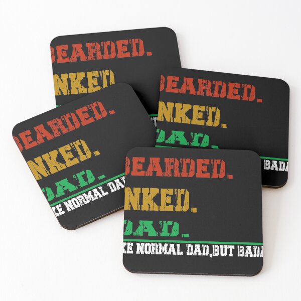 Item preview, bearded inked dad , funny fathers day, badass dad , funny dad , fathers day quotes designed and sold by ilias13.