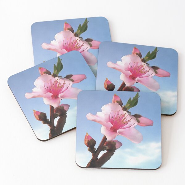 Item preview, Artistic Peach Blossom Flower In Dawn Light designed and sold by taiche.