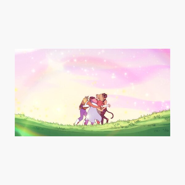 Best Friends Squad Hugging Photographic Print