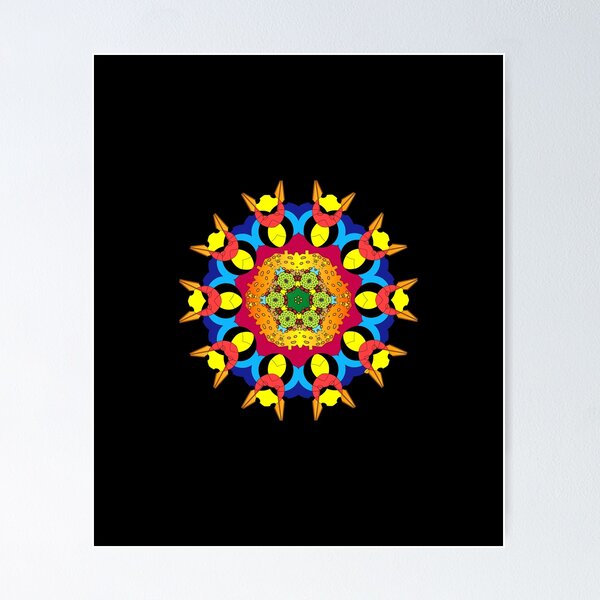 Aperçu de l'œuvre art de jeu à la mode Mandala Symbole de motif répété classique et symétrique créée et vendue par vector-pro.