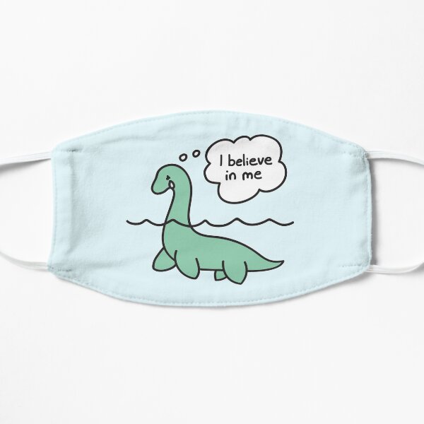 Nessie Believes in Nessie Flat Mask