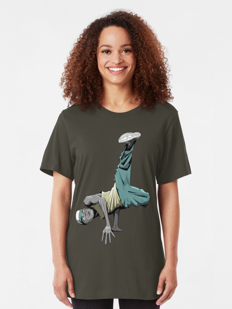Alternate view of BBOY pose 2 Slim Fit T-Shirt
