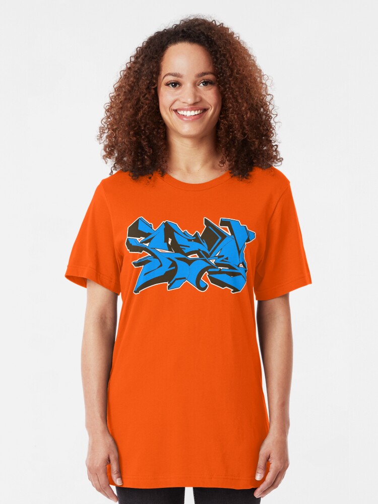 Alternate view of Style graffiti Blue Slim Fit T-Shirt
