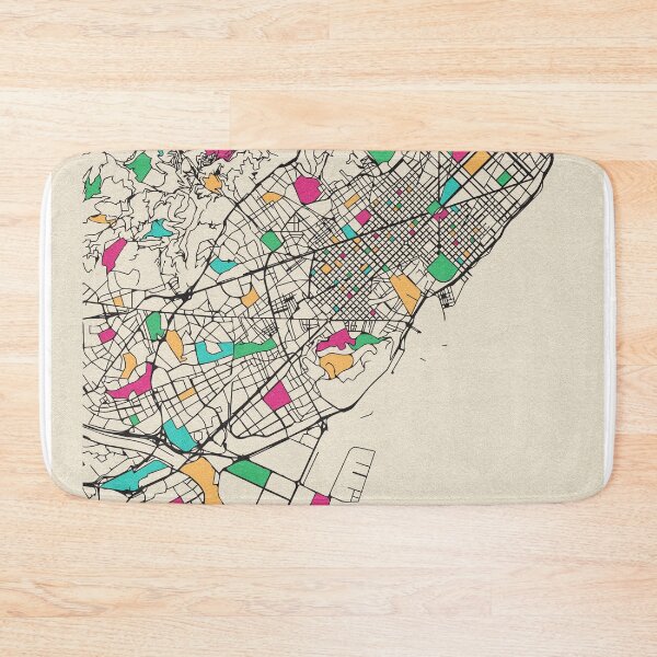 Item preview, Barcelona, Spain Street Map designed and sold by A Deniz Akerman.