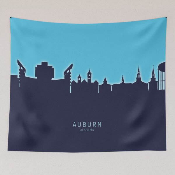 Item preview, Auburn Alabama Skyline designed and sold by ArtPrints.
