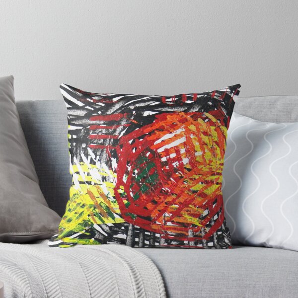 Item preview, Apple and Banana- Abstract Red and Yellow Design designed and sold by Kitslam Art.