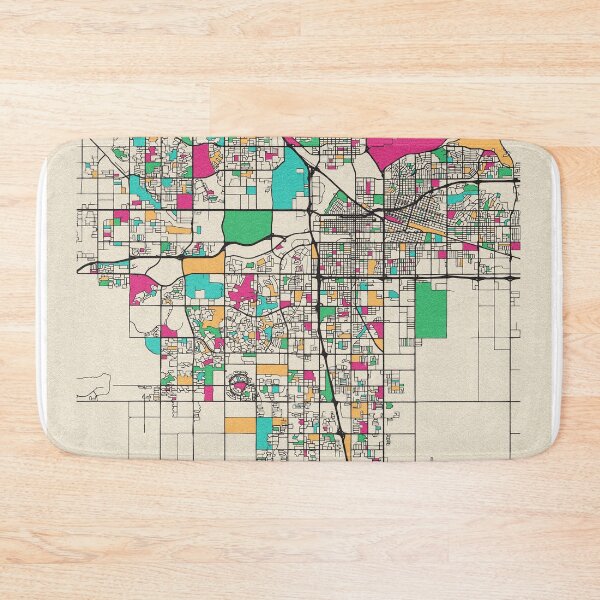 Item preview, Bakersfield, California Street Map designed and sold by A Deniz Akerman.
