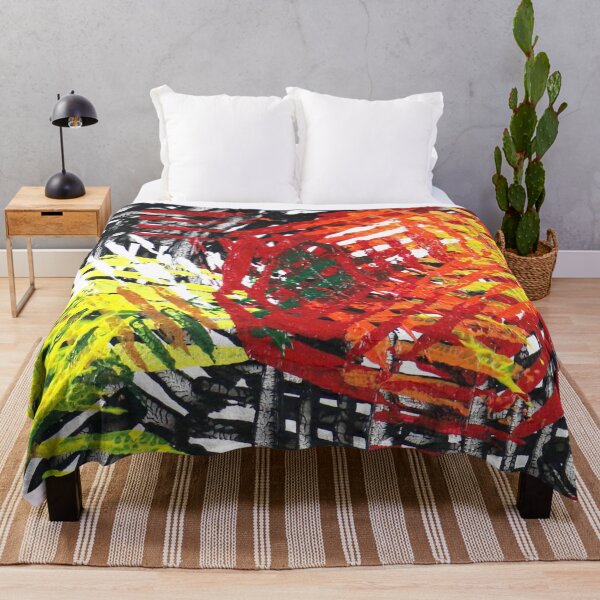 Item preview, Apple and Banana- Abstract Red and Yellow Design designed and sold by Kitslam Art.