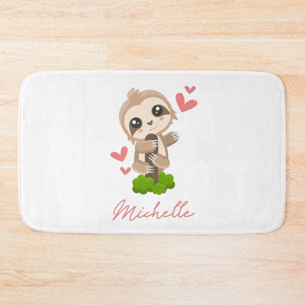 Item preview, Michelle Sloth Baby Girl Cute Hearts designed and sold by HelloFromAja.