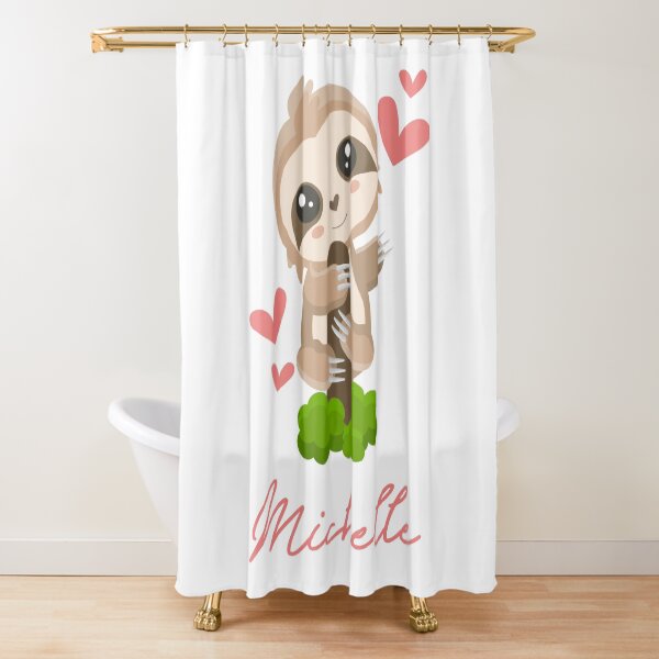 Item preview, Michelle Sloth Baby Girl Cute Hearts designed and sold by HelloFromAja.