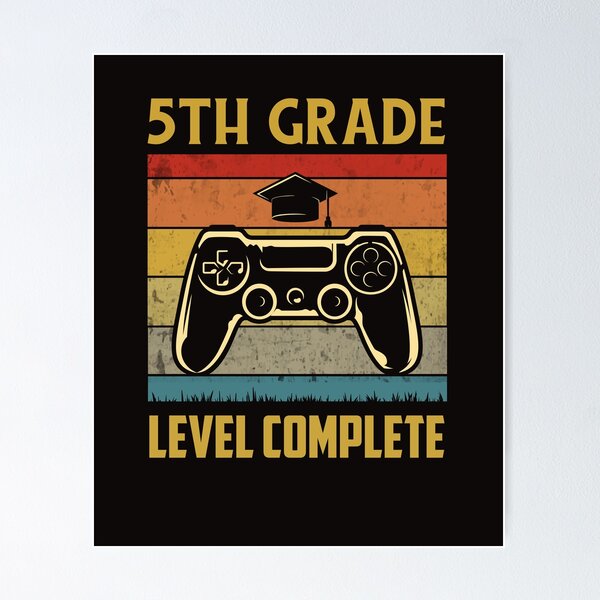 Item preview, 5th Grade Level Complete Graduation Student Video Gamer Gift designed and sold by 96design.