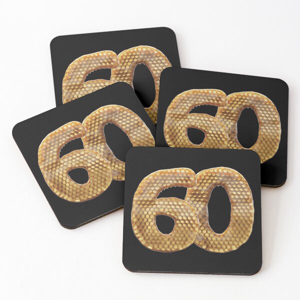 Item preview, 60 Number 3d Honey Numbers Font designed and sold by HelloFromAja.