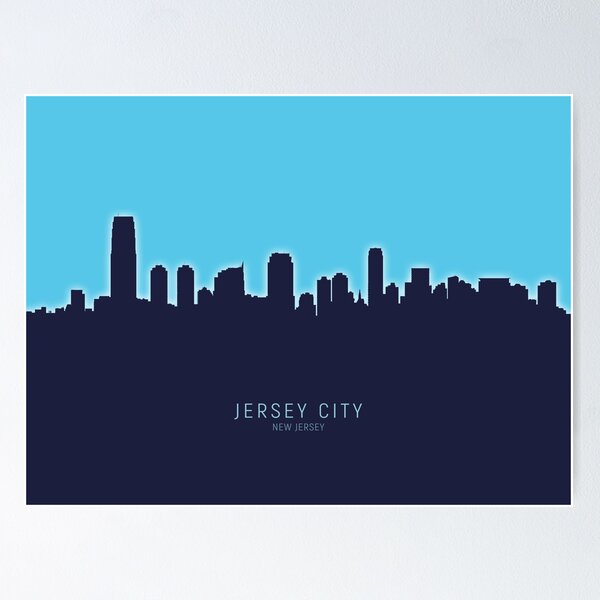 Item preview, Jersey City New Jersey Skyline designed and sold by ArtPrints.
