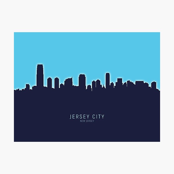 Item preview, Jersey City New Jersey Skyline designed and sold by ArtPrints.