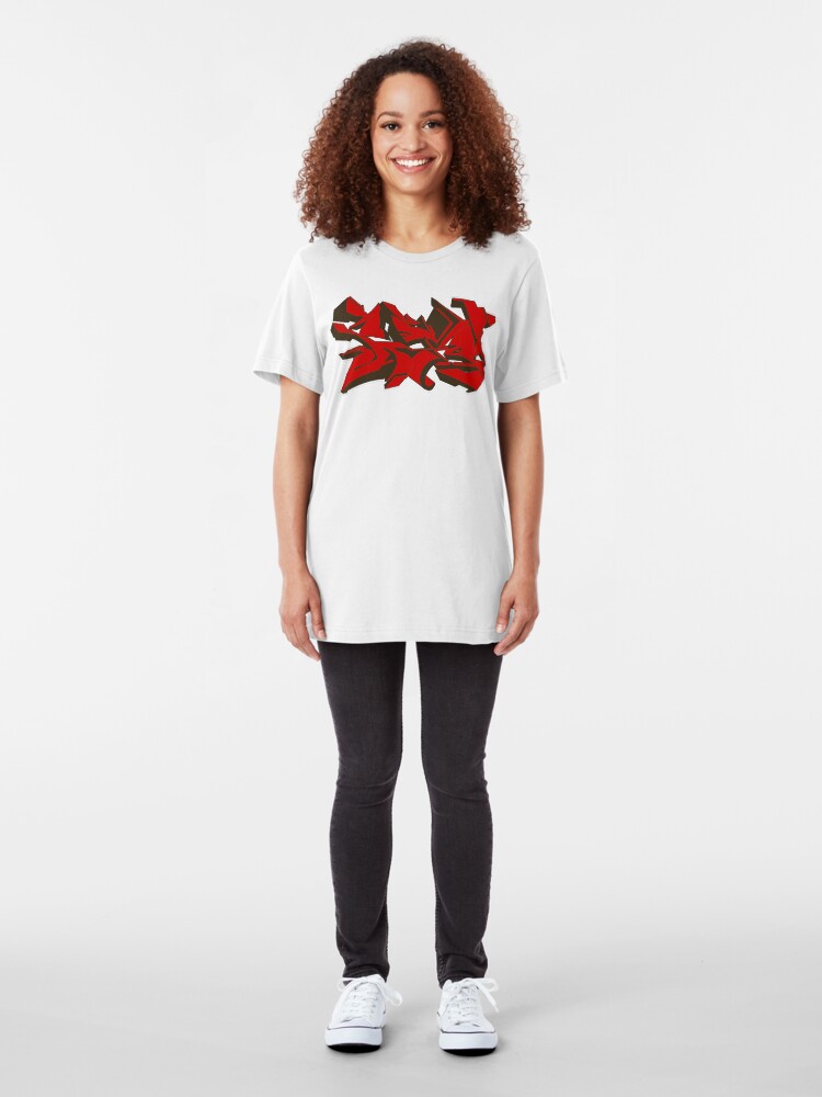 Alternate view of Style graffiti Red Slim Fit T-Shirt