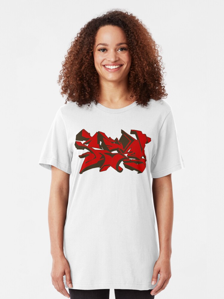 Alternate view of Style graffiti Red Slim Fit T-Shirt