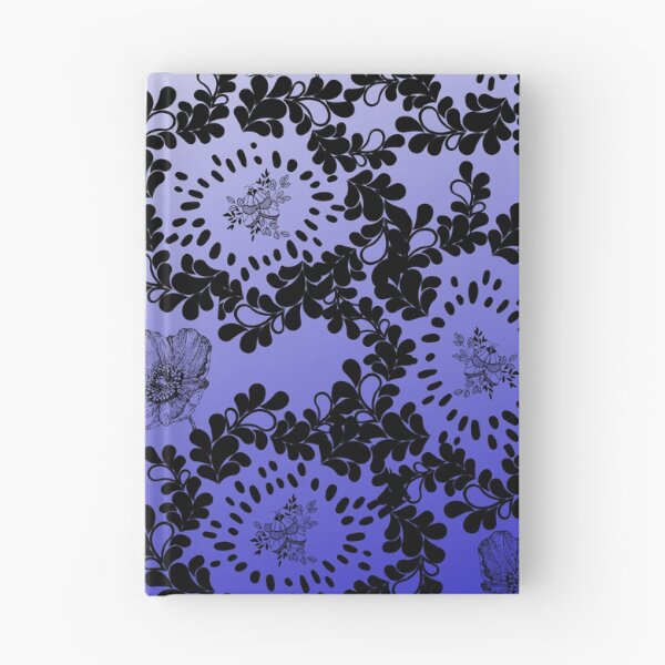 Item preview, asymmetrical moth and poppy damask purple designed and sold by Klyonsm2.