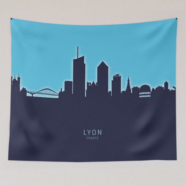 Item preview, Lyon France Skyline designed and sold by ArtPrints.