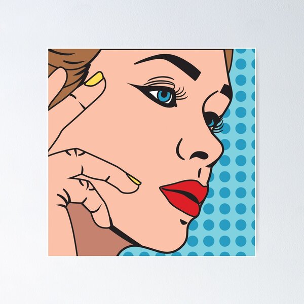 Item preview, Pop Beautiful Comic Girl Art Work designed and sold by Seopdesigns.