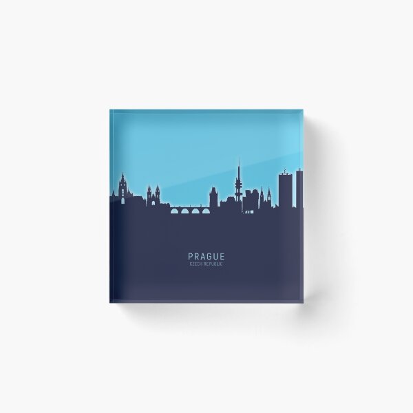 Item preview, Prague (Praha) Czech Republic Skyline designed and sold by ArtPrints.