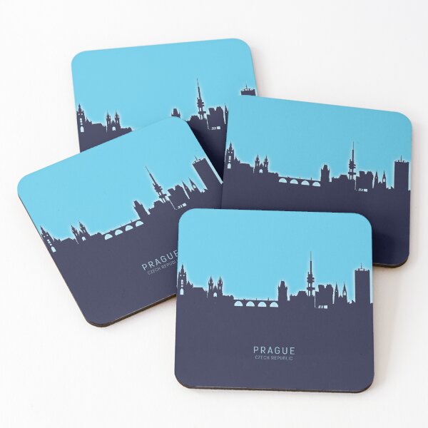 Item preview, Prague (Praha) Czech Republic Skyline designed and sold by ArtPrints.
