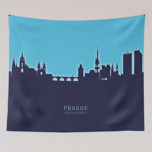 Item preview, Prague (Praha) Czech Republic Skyline designed and sold by ArtPrints.