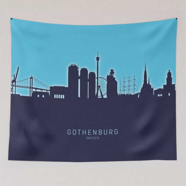 Item preview, Gothenburg Sweden Skyline designed and sold by ArtPrints.