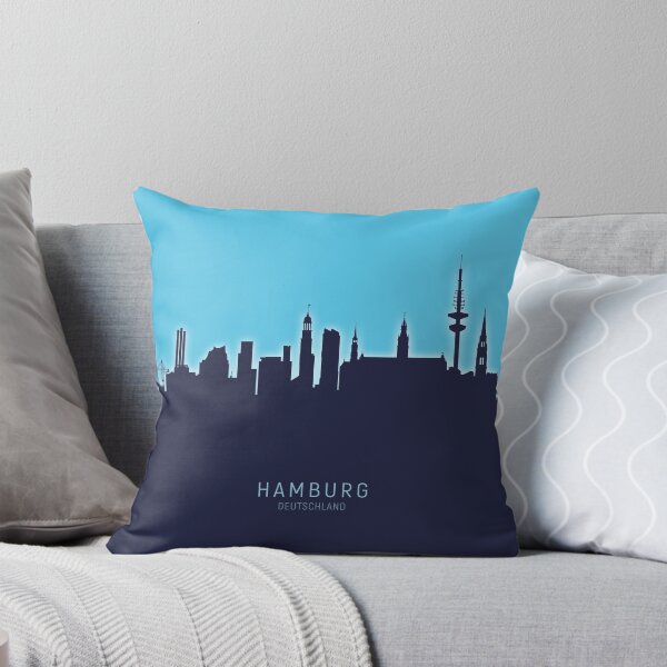 Artikelvorschau, Hamburg Germany Skyline entworfen und verkauft von ArtPrints.