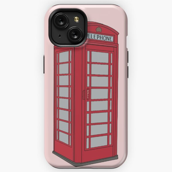 Vintage British Red Telephone Box Monogram Case-Mate iPhone Case