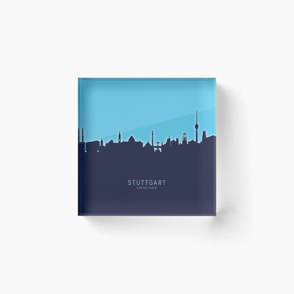 Artikelvorschau, Stuttgart Germany Skyline entworfen und verkauft von ArtPrints.