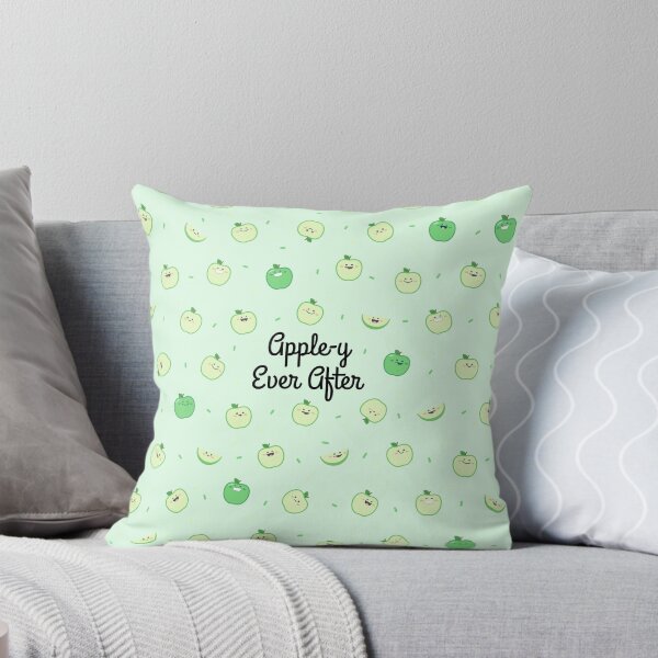 Item preview, Cute Punny Green Apples Pattern Apple-y Ever After designed and sold by BooTeeQue.
