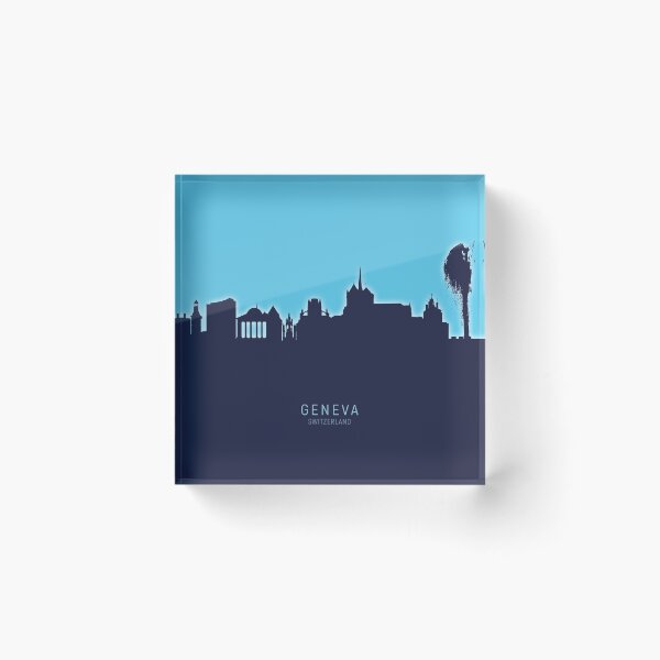 Item preview, Geneva Switzerland Skyline designed and sold by ArtPrints.