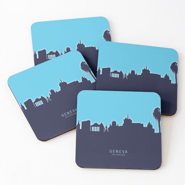 Item preview, Geneva Switzerland Skyline designed and sold by ArtPrints.