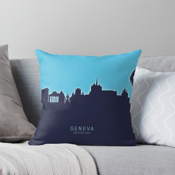 Item preview, Geneva Switzerland Skyline designed and sold by ArtPrints.