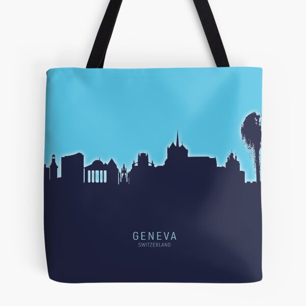 Item preview, Geneva Switzerland Skyline designed and sold by ArtPrints.